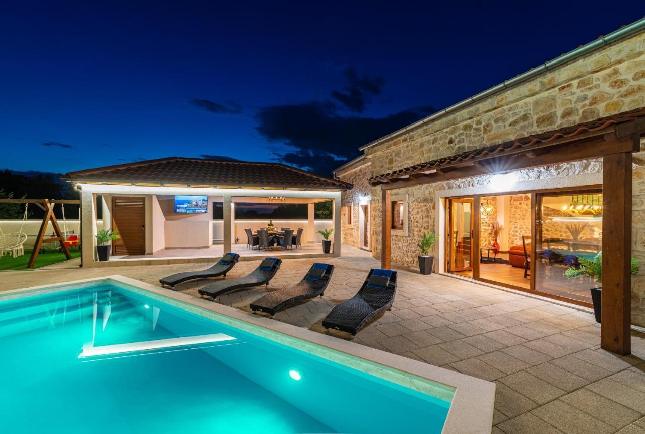 Stone villa Miandri Sukošan Esterno foto